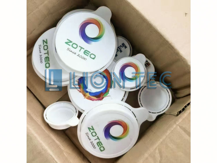 香精塑料瓶蓋logo彩色UV噴碼機打樣效果