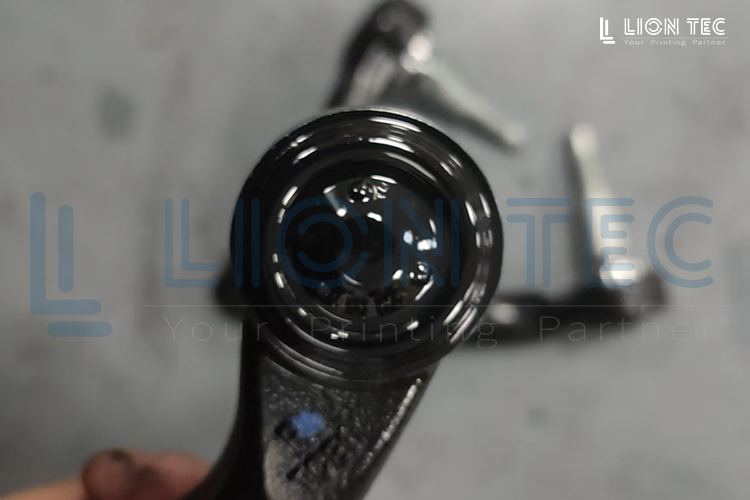 UV噴墨涂黑技術助力汽車轉向軸-打樣效果